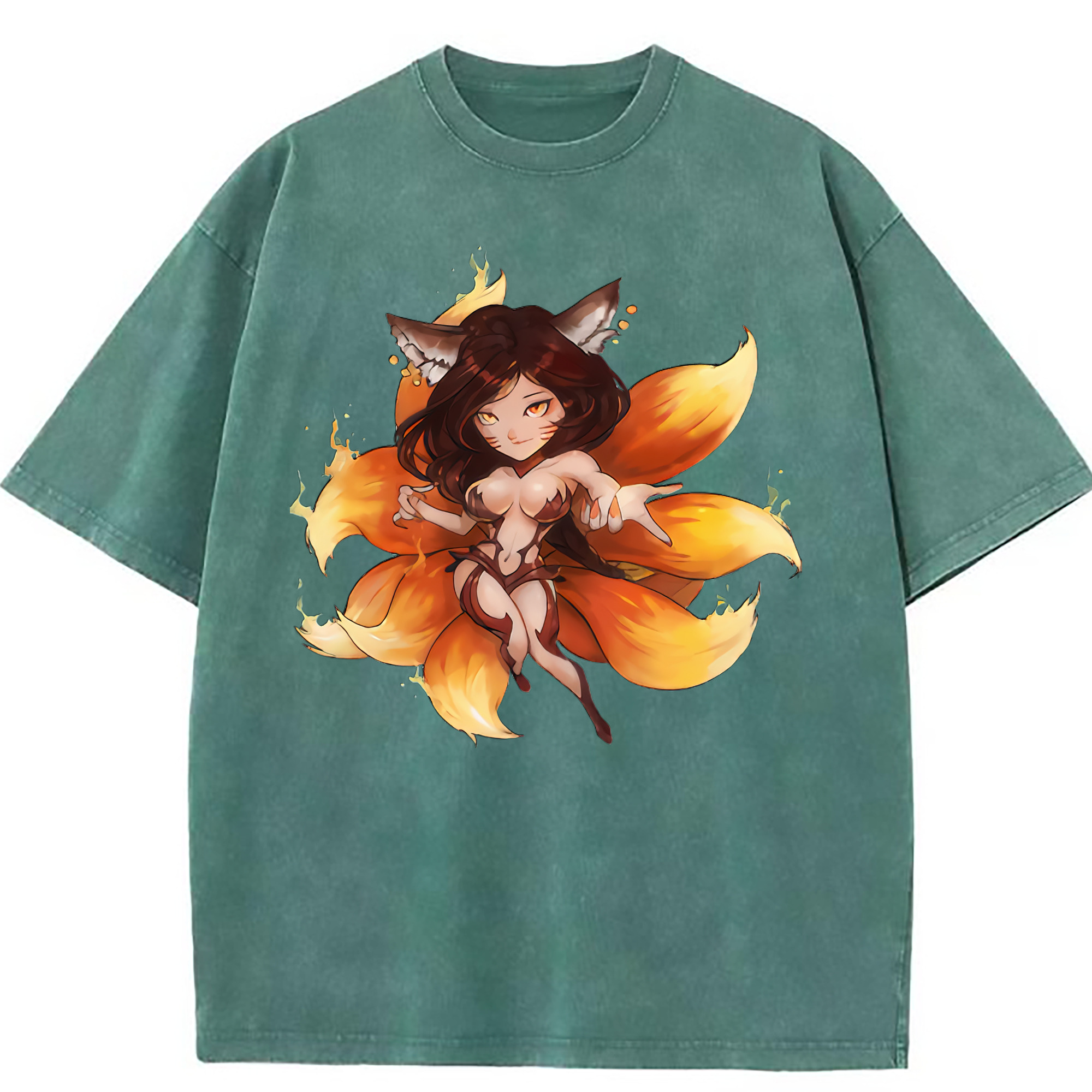 （画像用） リーグ・オブ・レジェンド League of Legends LOL 綿100% ヴィンテージ風 半袖Tシャツ（フロントプリント）